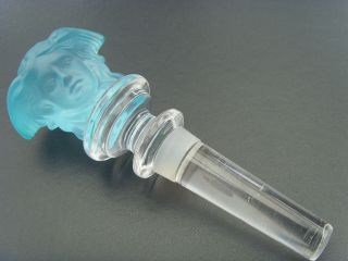 A Vintage Rosenthall Crystal Glass Versace Bottle Stopper Medusa 
