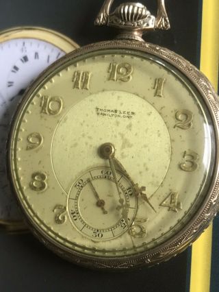 Antique Longines Pocket Watch 17 Jewels Gold Filled Swiss Made Case