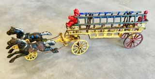 1920s Vintage Cast Iron Fire Truck Replacement Fire Fighters