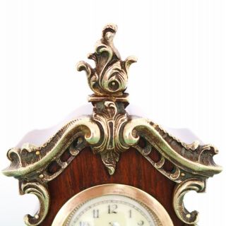 JUNGHANS PFEILKREUZ Mantel Clock Antique BABY MINI Grandfathers EXTREMELY RARE 3