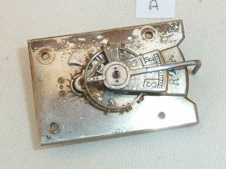 Old Large Silvered Carriage Clock Platform Escapement 43 Mm X 29 Mm