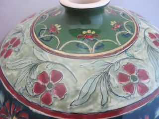 ROYAL BONN Old Dutch Very Large Globular ART NOUVEAU Floral 10 