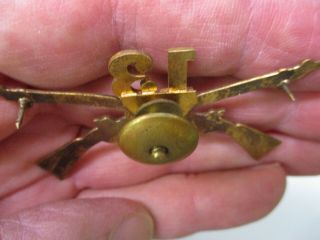 US Army Spanish American War Model 1895 Cap Badge for 13th Infantry Regiment 5