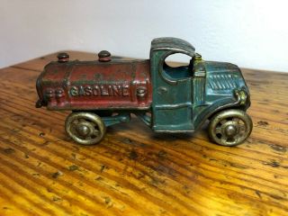 Vintage A.  C.  Williams Cast Iron 5 " Gas Tanker Truck - 1930 Farm Toy