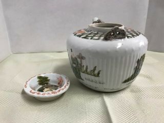Antiques Chinese tea - pot with lid.  Qing Kangxi dynesty mark 5