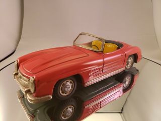 1957 - 63 Mercedes Benz 300sl Roadster Japan Friction Toy & Looks Great