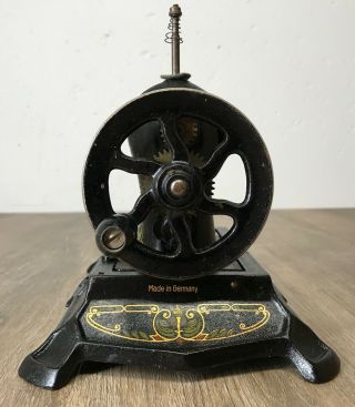 F W Muller 19 Child Sewing Machine Hand Crank Cast Iron Antique Made In Germany 5