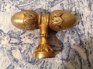 Vintage French Brass Acorn Door / Drawer Knob / Handle - Rare Find (3814) 8