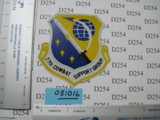 Usaf Air Force 27th Combat Support Group Squadron Patch Sticker