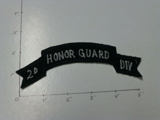 2 Infantry Division Honor Guard Hand Made In Korea Color Tab