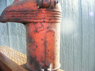 Vintage Old Red Jem Cast Iron Antique Hand Water Well Pump Barn Wood Garden 4