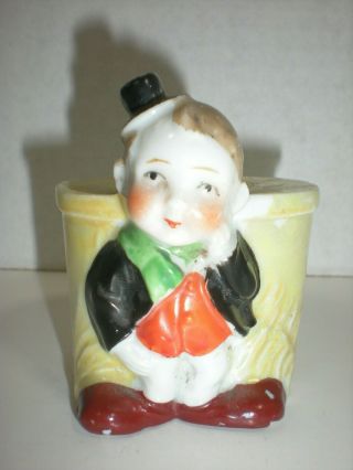 Pin Cushion BOY Man with TOP HAT and WELL Antique 2