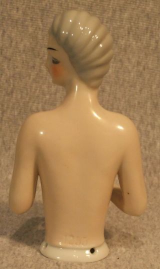 Art Deco German Made Half Doll Pincushion Doll 1255 Arms Away Cond 3