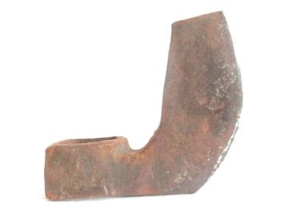 Old Vintage Wrought Iron Bearded Viking Style Axe Head 2.  19lbs - Blacksmith Mark