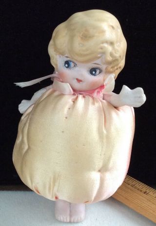 Antique Kewpie Side Glance Pin Cushion Full Doll With No Cracks Or Damage