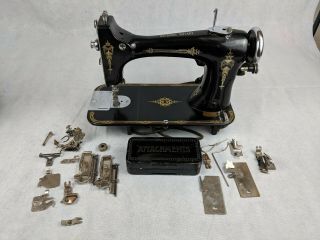 National Rotary Antique Sewing Machine And Accessories