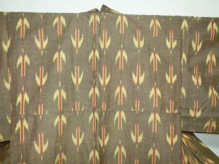 Japanese Antique Kimono Wool Hitoe Swallow　 Ka3415 - 5