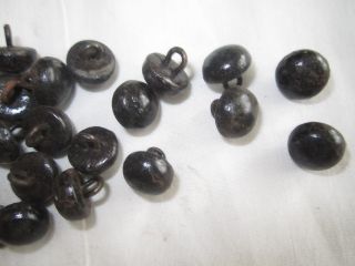 ANTIQUE STEAM PUNK BLACK SHOE BUTTONS 3/8 