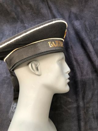 Soviet Russian Visor Navy Sailor Hat Cap Size 60