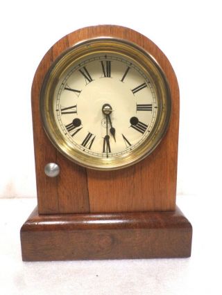 Seth Thomas Mini Time & Strike Shelf Clock - - 1868 Brass Movement - -