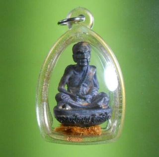 Perfect Old Amulet Statue Lp Mhoon Very Rare From Siam
