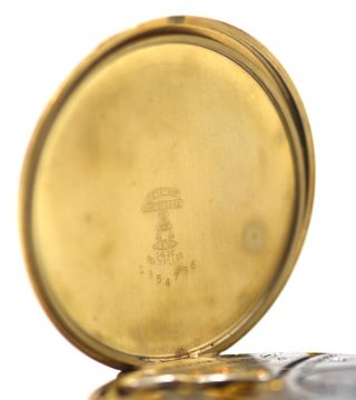 ANTIQUE HAMILTON OPEN FACE POCKET WATCH GOLD FILL CASE TEXAS A&M 917 c1941 4