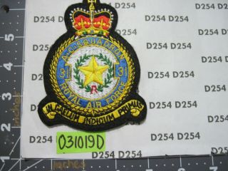 Raf British Royal Air Force No.  31 Squadron Crest Patch Tornado