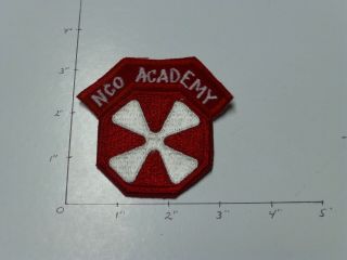 8th Army Nco Academy Hand Made In Korea Color Tab With Sewn On Patch