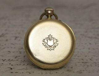 REPEATER Solid Gold Antique REPEATING Pocket Watch 6