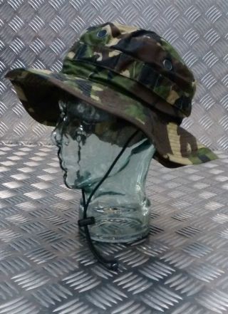 British Army Tropical Dpm Woodland Camo Boonie / Bush Hat -