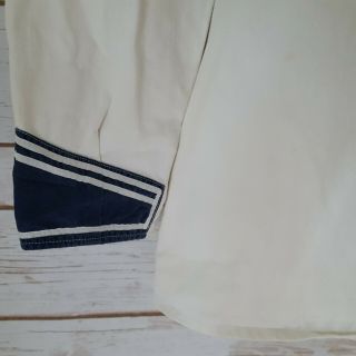 Vintage German Navy Uniform Shirt Sz 38 White Blue Sailor 1983 Merk Mossingen 2