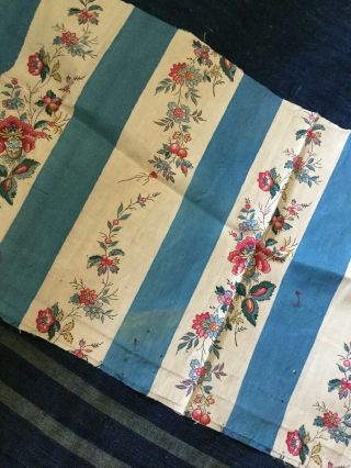 18 Th Century Cotton Printed Panel.  Block And Roller 4