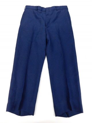 USAF US Air Force Service Dress Blue Poly 1625 Military Uniform Pants 36 CR Reg 3