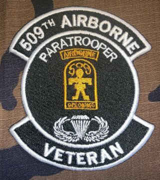 Us Army 509th Airborne Infantry Regiment Veteran Patch 4 " (b316)