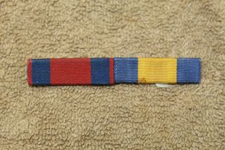 Scarce Pre Ww1 U.  S.  Navy " Dewey Medal " & " Nicaraguan " Ribbon Bar Set