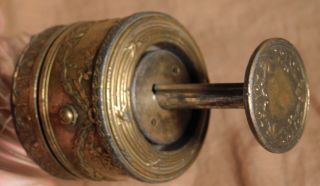 Antique Gilt Bronze Cut Crystal French Perfume Atomizer Piston Pump Louis XVI 6