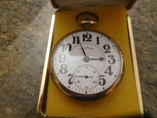 Antique Illinois Gold Filled Pocket Watch 19 Jewels Perfect Vintage 20 Yr