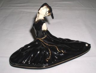 Vintage Art Deco/ Nouveau Dancing Ballet Flapper Porcelain Figure 9 " X 6 "