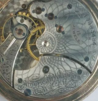 Waltham Seaside Pocket Watch Ladies 15 Jewels 10K GF Hunter Case Ca.  1905 - 1906 5