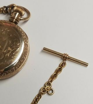 Waltham Seaside Pocket Watch Ladies 15 Jewels 10K GF Hunter Case Ca.  1905 - 1906 6
