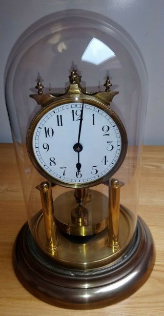 Anniversary Clock Philip Hauck 400 Day Rare Gimbal Suspension