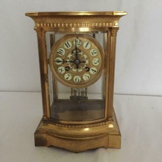 Antique French Crystal Regulator Clock