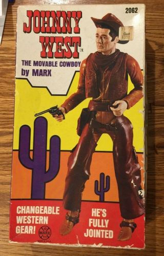 MARX JOHNNY WEST ACTION FIGURE ACCESORIES WITH HORSE THUNDERBOLT & SADDLE 2