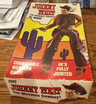 MARX JOHNNY WEST ACTION FIGURE ACCESORIES WITH HORSE THUNDERBOLT & SADDLE 6