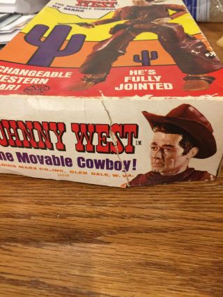 MARX JOHNNY WEST ACTION FIGURE ACCESORIES WITH HORSE THUNDERBOLT & SADDLE 7