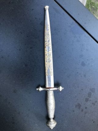 Antique Spanish War Artilleria Fabrica De Toledo Spain Bayonet Dagger Knife,  Rare