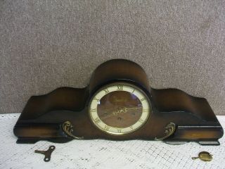 Antique / Vintage Large Bassclock Westminster Chime Mantle Clock