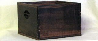 ANTIQUE CHINESE WOOD BOX with CARVED HANDLES and BONE INLAID CORNERS 3