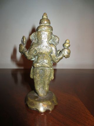 Antique Bronze Ganesh Statue from Sri Lanka Ceylon 4