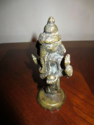 Antique Bronze Ganesh Statue from Sri Lanka Ceylon 5